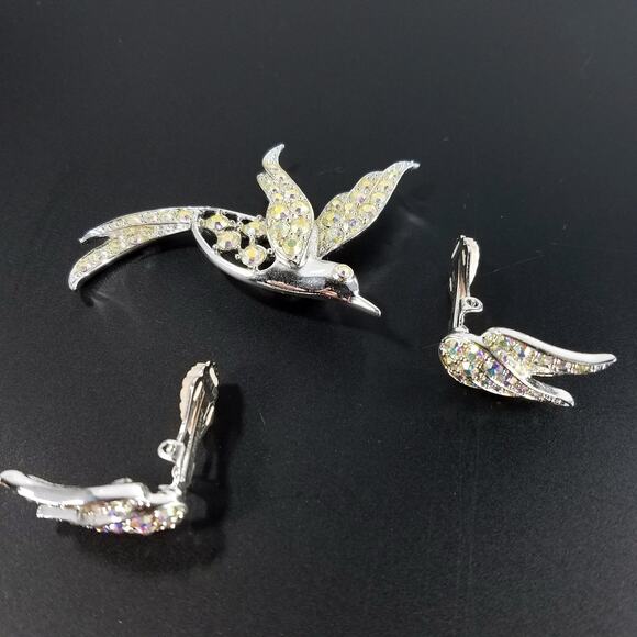 Vintage Sarah Coventry Bird of Paradise Brooch Earrings Set, 1960s - Picture 10 of 10